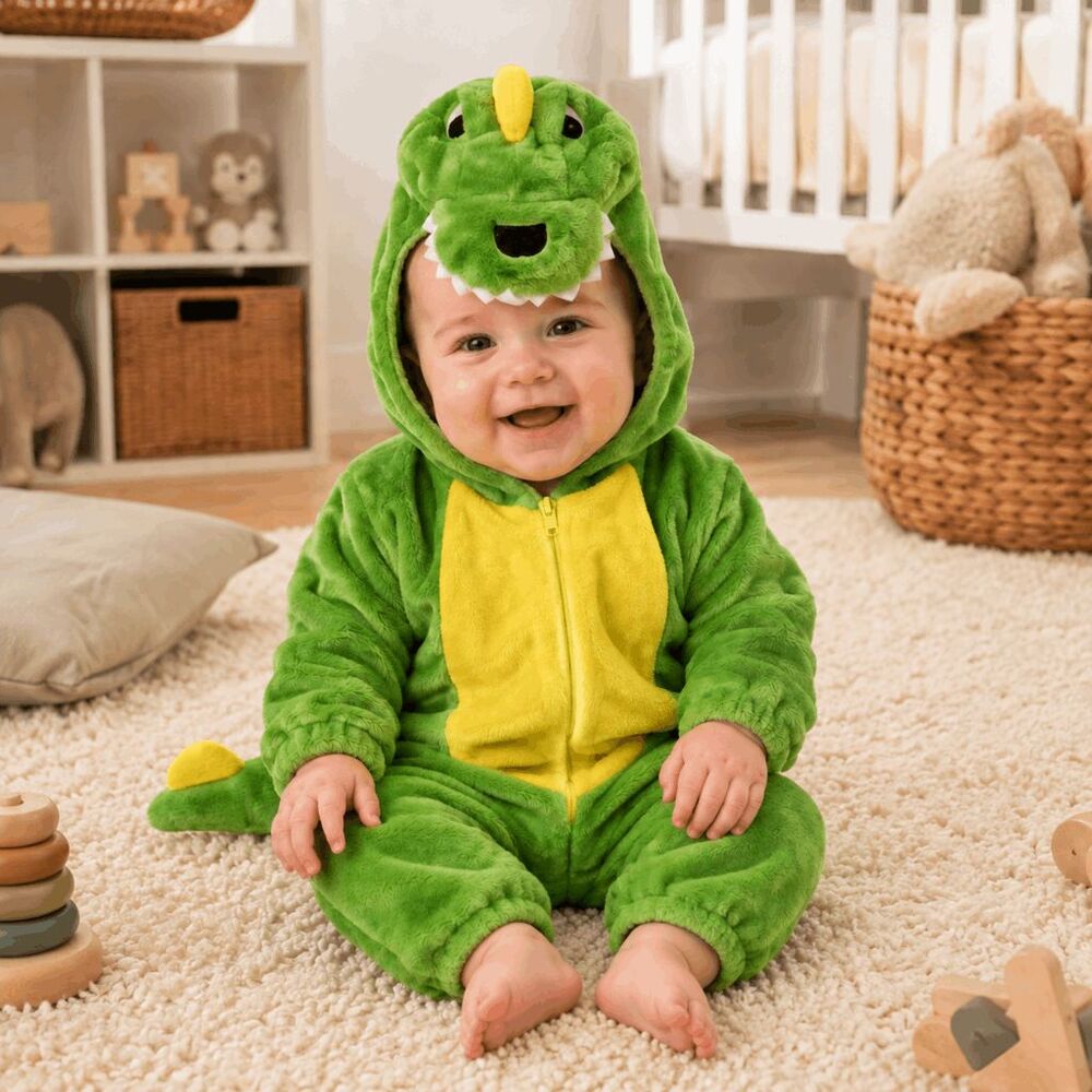 Baby Triceratops Costume Preowned Halloween Cosplay Dress Up 6 to 12 Month